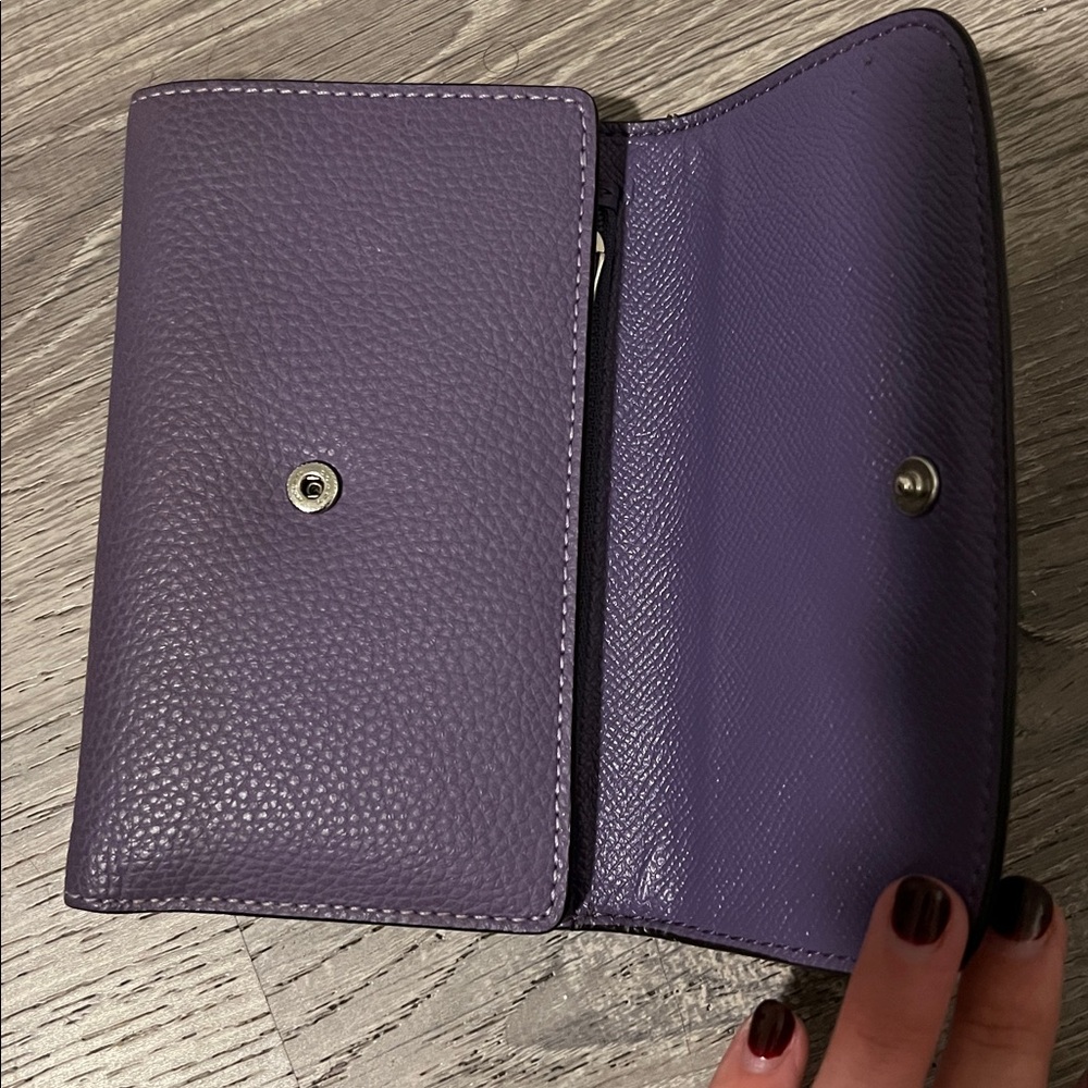 Coach Purple Key & Card Holder - Picture 2 of 6